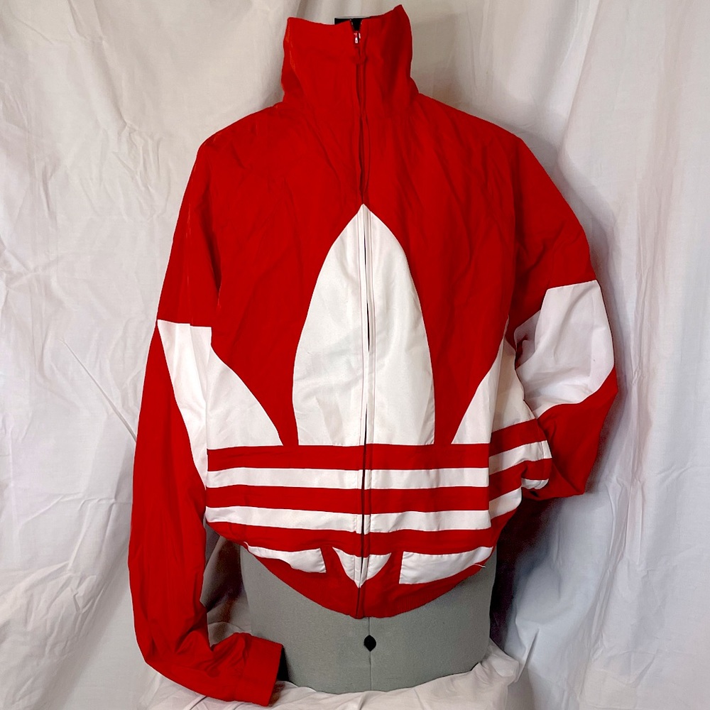 Red Adidas Windbreaker